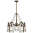 Quoizel Toscana 5 Light Chandelier, Statuary Bronze/Clear