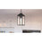 Quoizel Thorpe 1 Light Mini Pendant, Mottled Black/Clear Tempered