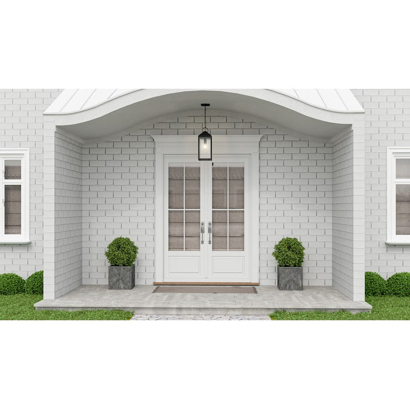 Quoizel Thorpe 1 Light Outdoor Hanging Lantern, Mottled Black - TPE1908MB
