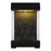 Quoizel Townes Outdoor Lantern, Matte Black/Clear Seeded