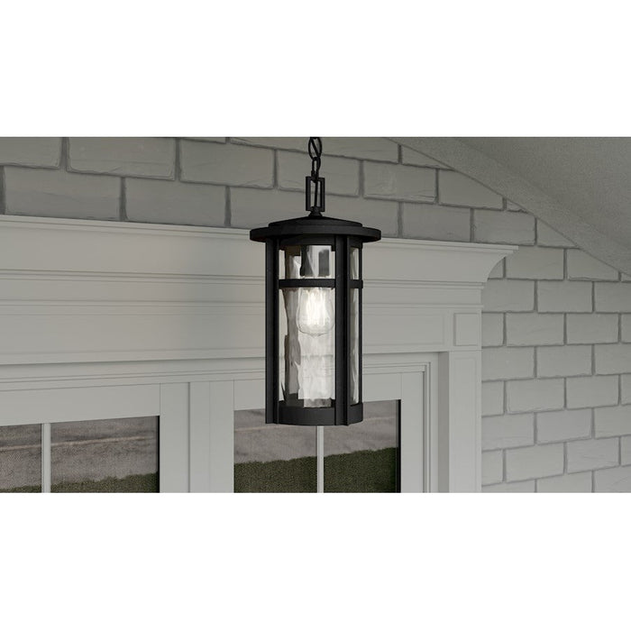 Quoizel Uma 1 Light Outdoor Hanging Lantern, Matte Black