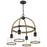 Quoizel Wagner 4 Light Chandelier, Matte Black