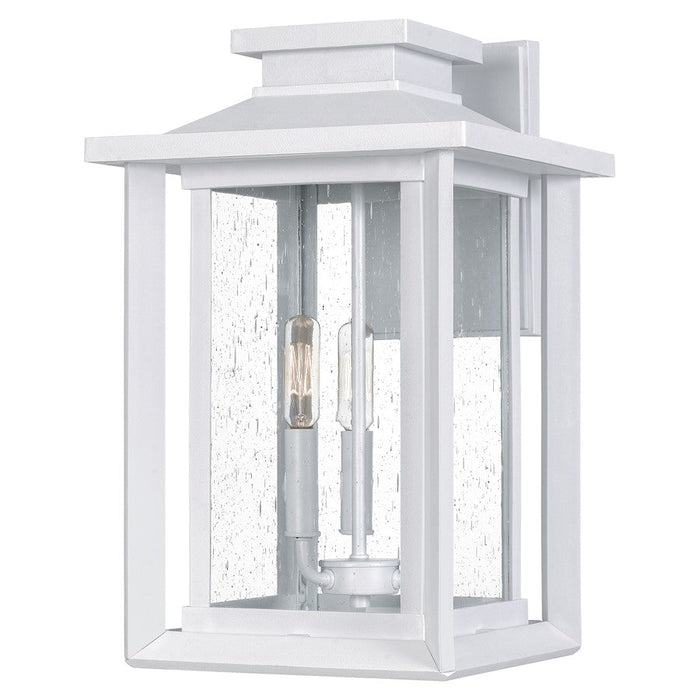 Quoizel Wakefield 3 Light Outdoor Wall Lantern, White Lustre