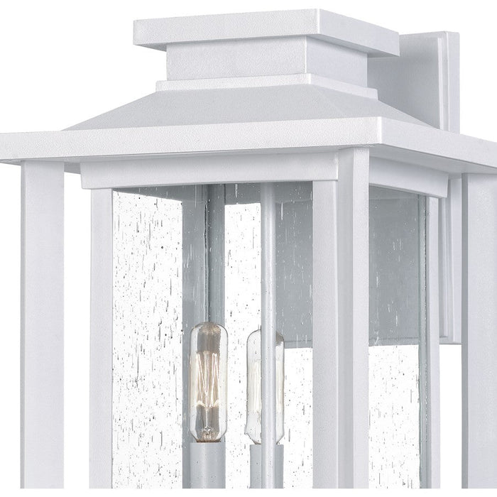 Quoizel Wakefield 3 Light Outdoor Wall Lantern, White Lustre