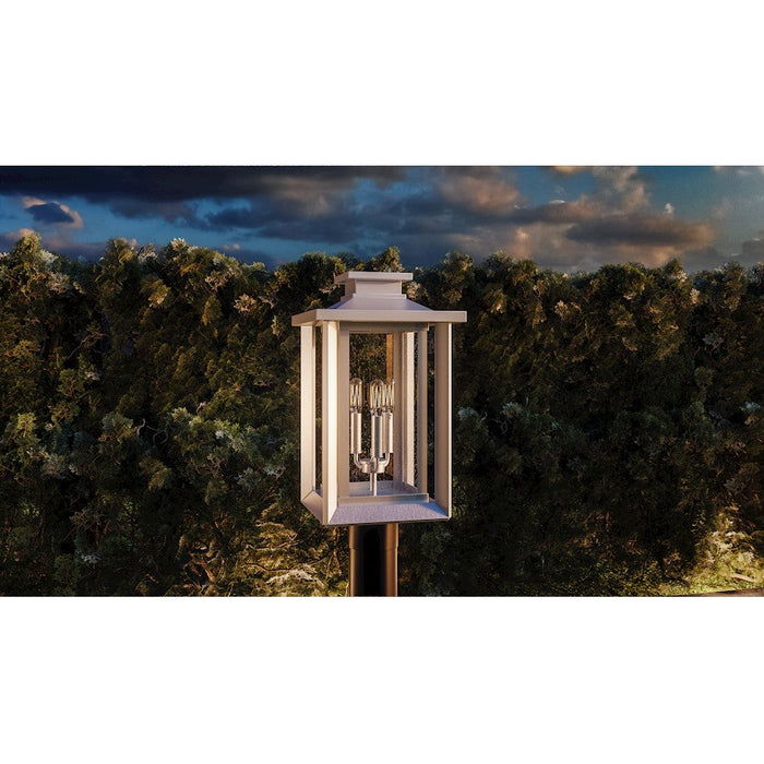 Quoizel Wakefield 3 Light Outdoor Post Lantern, White Lustre - WKF9011W