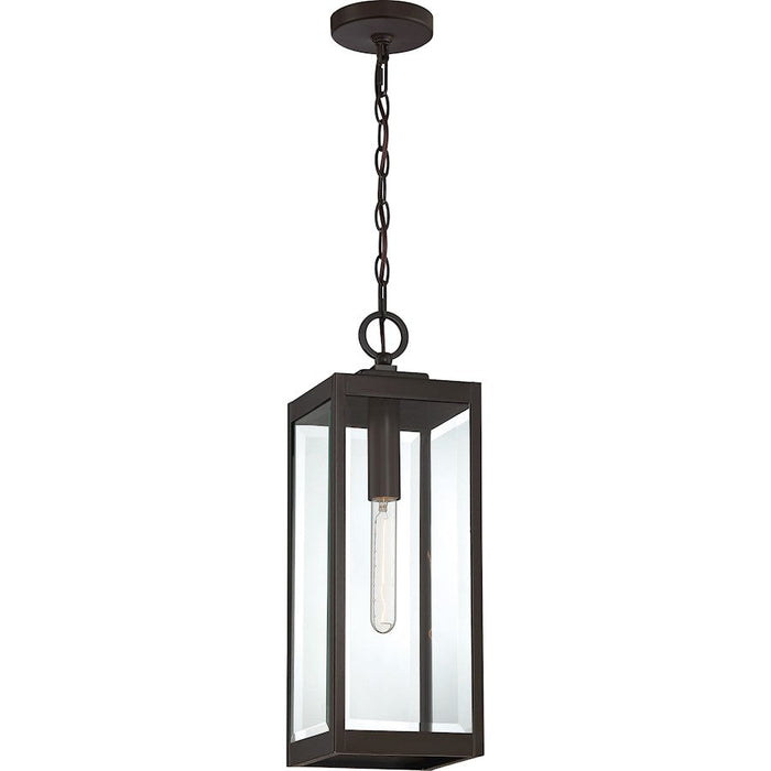 Quoizel Westover 1 Light Mini Pendant, Clear Seeded