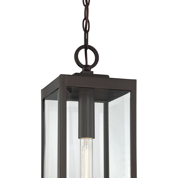 Quoizel Westover 1 Light Mini Pendant, Clear Seeded