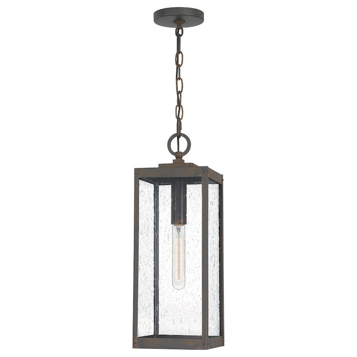 Quoizel Westover 1 Light Outdoor Hanging Lantern, Industrial Bronze