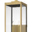 Quoizel Westover 2 Light Outdoor Lantern, Antique Brass/Clear Seedy