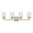 OPEN BOX ITEM: Capital Lighting Arden 4 Light Vanity, Silver/Ice - 111241BS-317