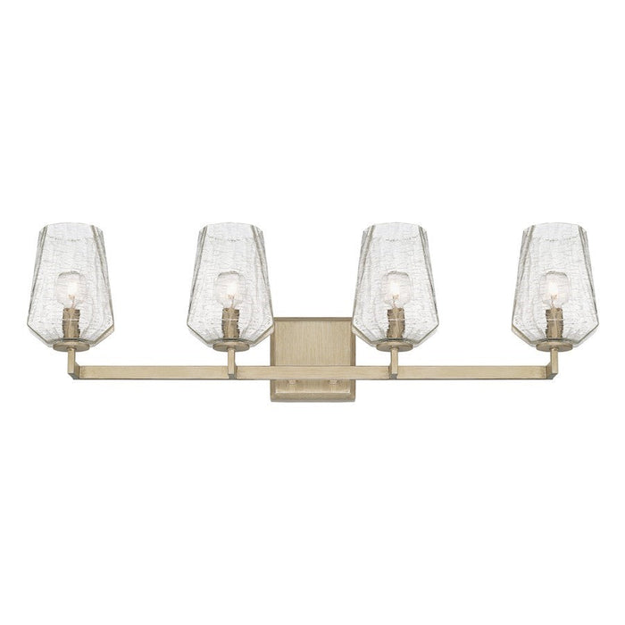 OPEN BOX ITEM: Capital Lighting Arden 4 Light Vanity, Silver/Ice - 111241BS-317