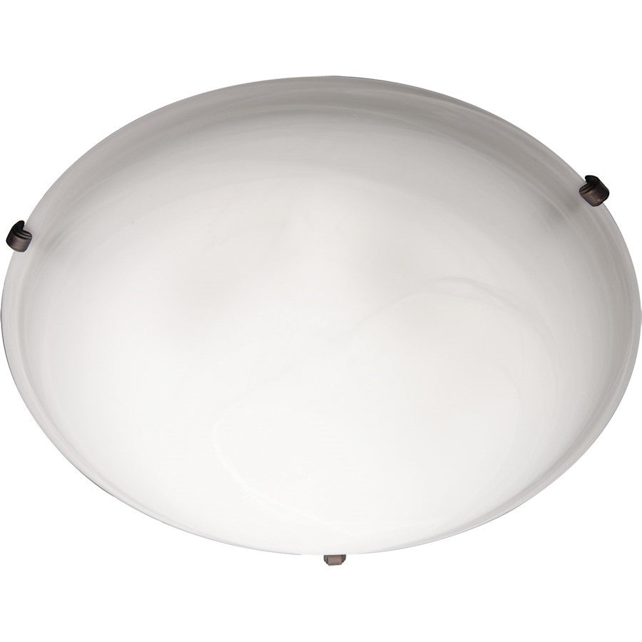 OPEN BOX ITEM: Maxim Malibu 3-Light Flush Mount, Oil Rubbed Bronze - 2681MROI