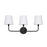 OPEN BOX ITEM: Capital Lighting Dawson 3-Light Vanity, Black - 119331MB-674