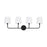 OPEN BOX ITEM: Capital Lighting Dawson 4-Light Vanity, Black - 119341MB-674