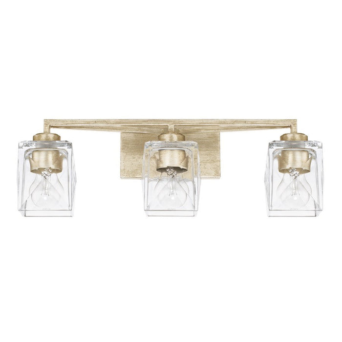 OPEN BOX ITEM: Capital Lighting Karina 3 Light Vanity, Gold - 128131WG-459