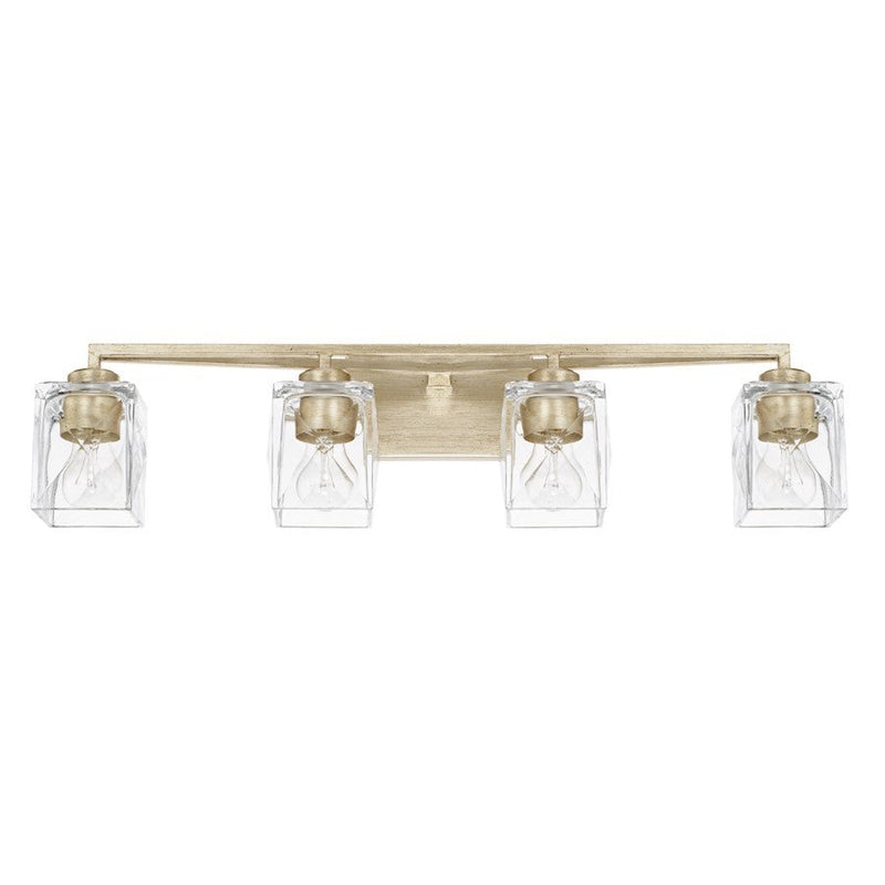 OPEN BOX ITEM: Capital Lighting Karina 4 Lt Vanity, Winter Gold - 128141WG-459