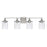 OPEN BOX ITEM: HomePlace by Capital Colton 4 Light Vanity, Nickel - 128841BN-451