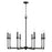 OPEN BOX ITEM: Capital Lighting Clint 8 Light Chandelier, Black Iron - 437381BI