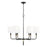 OPEN BOX ITEM: Capital Lighting Beckham 6 Light Chandelier, BK/BS - 441961YA-702