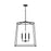 OPEN BOX ITEM: Capital Lighting Thea 4 Light Large Foyer, Matte Black - 537643MB