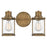 OPEN BOX ITEM: Quoizel Riggs 2 Light Bath Vanity, Weathered Brass - RIG8615WS