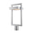 OPEN BOX ITEM: Z-Lite Luttrel 1-LT Outdoor Post Mount, Silver - 566PHBR-SL-LED