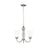 Sea Gull Lighting Seville 3 Light Chandelier, Nickel/Etched/White - 3120203-962