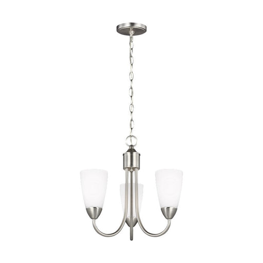 Sea Gull Lighting Seville ThreeLight Chandelier, Nickel/Etched - 3120203EN3-962