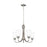 Sea Gull Lighting Seville 5 LT Chandelier, Nickel/Etched/White - 3120205-962