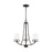 Sea Gull Robie 3 Light Chandelier, Midnight Black/Etched/White - 3121603-112