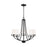 Sea Gull Robie 5 Light Chandelier, Midnight Black/Etched/White - 3121605-112