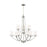 Sea Gull Robie 9 Light Chandelier, Brushed Nickel/Etched/White - 3121609-962