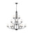 Sea Gull Robie 12 Light Chandelier, Midnight Black/Etched/White - 3121612-112