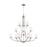 Sea Gull Robie 12 Light Chandelier, Brushed Nickel/Etched/White - 3121612-962