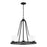 Sea Gull Kemal 5 Light Chandelier, Midnight Black/Etched/White - 3130705-112