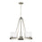 Sea Gull Kemal 5 Light Chandelier, Brushed Nickel/Etched/White - 3130705-962