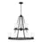 Sea Gull Kemal 9 Light Chandelier, Midnight Black/Etched/White - 3130709-112