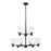 Sea Gull Norwood 9 Light Chandelier, Burnt Sienna/Clear Satin - 3139809-710