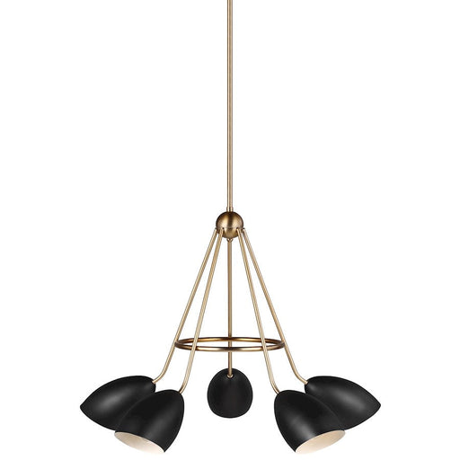 Sea Gull Lighting Summer 5-LT Chandelier, Bronze/Black/BlackÂ Steel - 3175905-112