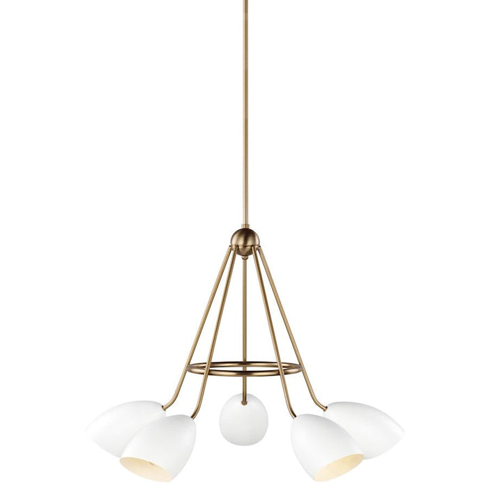 Sea Gull Lighting Summer 5-LT Chandelier, Bronze/Whitel - 3175905-115