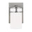 Sea Gull Robie 1 Light Wall/Bath Sconce, Brushed Nickel/White - 4121601-962