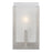 Sea Gull Syll 1 Light Wall/Bath Sconce, Nickel/Clear Satin - 4130801-962