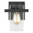 Sea Gull Lighting Mitte 1 Light Wall Sconce, Midnight Black/Clear - 4141501-112