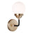 Sea Gull Lighting Cafe 1 Light Sconce, 60W, Bronze/Etched/White - 4187901-848