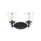 Sea Gull Lighting Belton 2 Light Bath, Black/Clear Seeded - 4414502-112