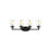 Sea Gull Lighting Belton 4 Light Bath, Black/Clear Seeded - 4414504-112