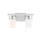 Sea Gull Robie 2 Light Wall/Bath, Chrome/Etched/White - 4421602-05