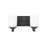 Sea Gull Kemal 2 Light Wall/Bath, Midnight Black/Etched/White - 4430702-112