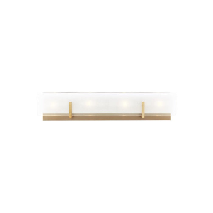 Sea Gull Lighting Syll 4 Light Bath Vanity, Satin Brass - 4430804-848