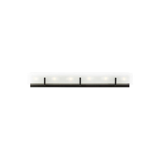 Sea Gull Lighting Syll 6 Light Bath, Black/Clear Satin - 4430806-112